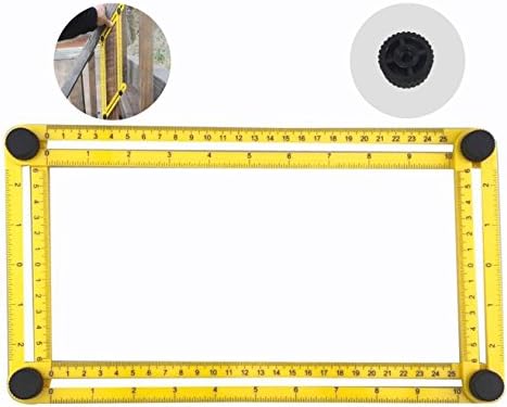 Angle Ruler - Angleizer Template Tool Measures All Angles : Smart Perfect Tool for Engineers, Builders , Craftsmen and Handymen (Measures All Angles and Forms)