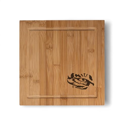 The Memory Company Officially Licensed Bamboo Cheese Board with Utensils, Louis…