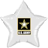ARMY STRONG WHITE STAR BALLOON