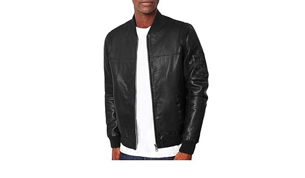 fried denim leather jacket