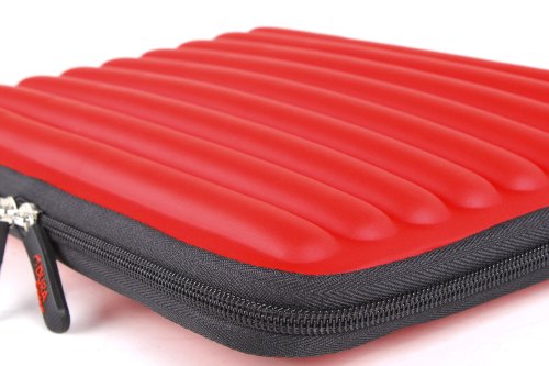 DURAGADGET Red Shock And Water Resistant Memory Foam Case For