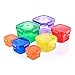 Meal Prep Zone 7 Piece Multi-Colored Portion Control Containers with Guide and Snap-Lids