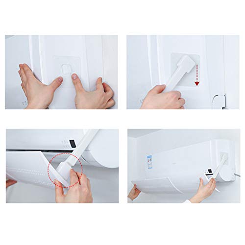 Air Conditioning Windshield, Fheaven Foldable Air Conditioner Deflector Confinement Air Deflector Outlet Air Wing Air Cooled Anti Blast Baffle Wind Direction Telescopic Windshield for Home - Thumbnail 5
