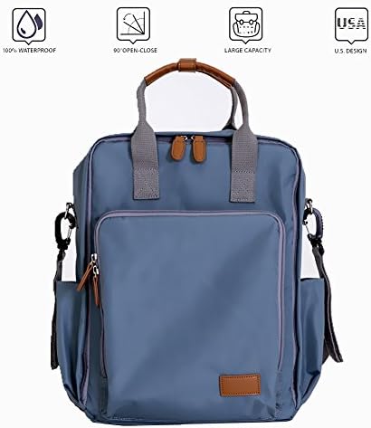 Diaper Bag Backpack w/ Waterproof Fabric and Multi Function for Boys &amp; Girls Infant Baby - Stylish Premium Nappy Bag w/ Extra Large Capacity, Insulated Pockets, Stroller Straps, Unisex