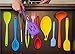 11pc Silicone Kitchen Utensil Set by CuisineFacets Colorful Cooking Utensils with Spatula, Serving Tools, Accessories and FREE Spoon Rest - Heat Resistant Spatulas and Spoons for Non-Stick Cookware