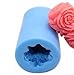Allforhome Silicone Stereo Roses Cylindrical Candle Moulds Soap Cake Decorating Mold
