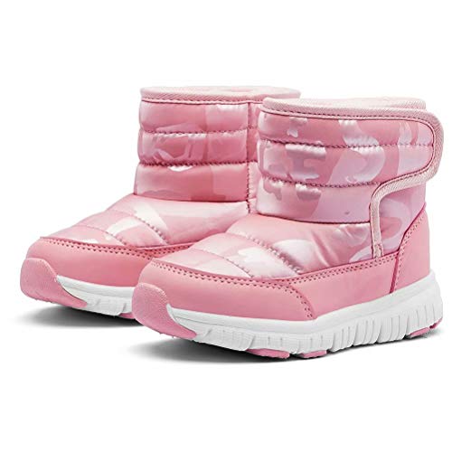 HOBIBEAR Boys Girls Toddler Snow Boots Waterproof Slip Resistant Outdoor Winter Shoes(Toddler/Little Kids/Big Kids)