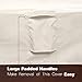 Vailge Patio Chair Covers, Lounge Deep Seat Cover, Heavy Duty and Waterproof Outdoor Lawn Patio Furniture Covers (4 Pack - Large, Beige & Brown)