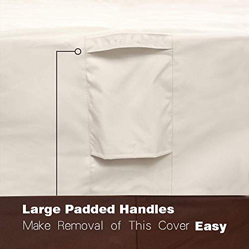 Vailge 2Seater Heavy Duty Patio Deep Bench Loveseat Cover,100