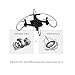 Quadcopter with Camera FPV Drone - Coolmade (2017 New Frame) Mini Drone FY603 WiFi Video Quadcopter 2.4G 4CH 6Axis Flying RC Quad Copter for Altitude Hold and Hand Launching/ Black(2 Battery)