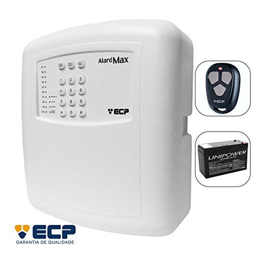 Central Alarme Alard Max10 Ecp Com Controle e Bateria 12v 7a