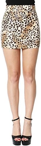 Simply Savvy Co Animal Print Mini Skirt (more prints) (Small, Brown)