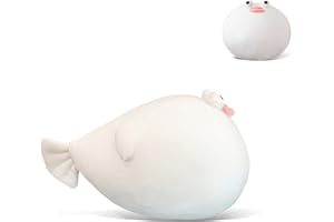 Goylmc Puffer Fish Plush Pillow - 15.7 inch Puffer Fish Stuffed Animal Plush - Birthday for Girls Boys Adults