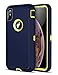 iMangoo iPhone Xs Max Case, iPhone 10s Max Case Outdoor Sports Heavy Duty Shockproof Case Full Body Protection Cover Non Slip Matte Surface Phone Case for iPhone X S Max 2018 6.5'' Navy Blue