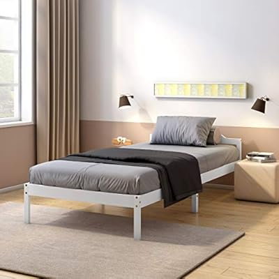 childrens white single bed