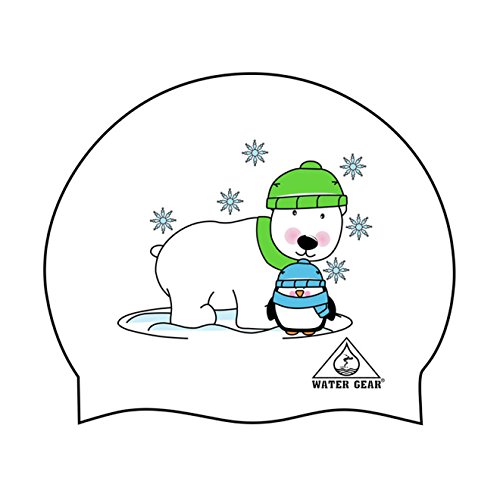 Water GearSilicone Adult Swim Cap - Flexible Unisex Waterproof - Great for Short and Long Hair - Improve Your Performance - Women Men and Teens -Triathlon Swimmers and Athletes