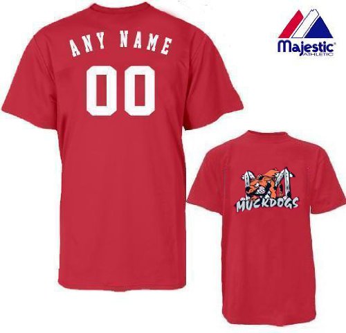 CUSTOM TRENTON THUNDER JERSEY (Add Name & Number) Youth Large 100% Cotton MiLB Majestic T-Shirt Minor League Baseball Replica Jersey