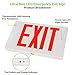 hykolity LED EXIT Sign with Double Face and Battery Backup, Red Letter LED Emergency Exit Lights, 120-227V, for Home & Business- 2pack