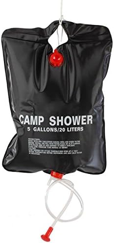 Solar Camp Shower bag Heated Portable PVC 5 Gallons/20L Water Bag With Removable Hose Nozzle For Camping Hiking Backpacking ther Outdoor Events Climbing
