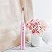Sonic Electric Toothbrush Pink Toothbrush for Girls and Kids, 5 Modes and 3 Brush Heads, USB Charging Travel Toothbrush 2-Minute Timer for Oral Care, Waterproof