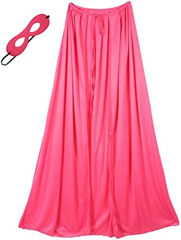 39" Adult/Teen Pink Superhero Cape & Mask Costume Set