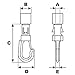 Fms Small Shock/Bungee Cord Hook Closed (20 Pack)