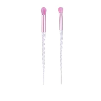 MINISO Professional Makeup Brush Face and Eye Cosmetic Brush Romantic Ice Cream Eye Smudge Brush (Eye Brush Set 2pcs, 40g)