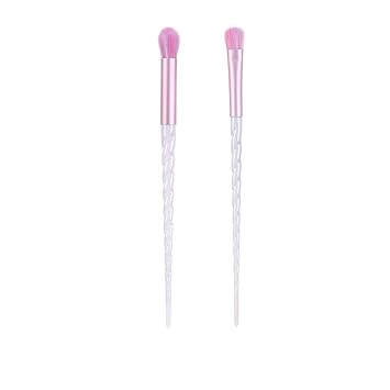 MINISO Professional Makeup Brush Face and Eye Cosmetic Brush Romantic Ice Cream Eye Smudge Brush (Eye Brush Set 2pcs, 40g)