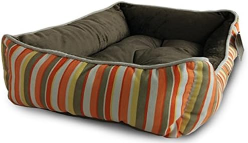 Goulaiyun Dog Beds Pet Beds, Large Medium Beds Pet Cuddler Bed Personalized Dog Bed (31''x24''x8''Inches, Orange/brown)