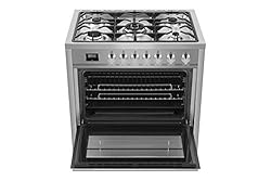 Empava 36 in. Pro Style Slide-In Gas Range with
