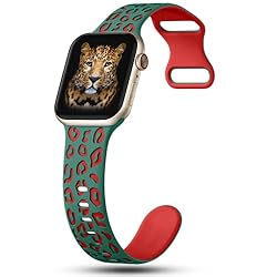 CreateGreat Sport Leopard Engraved Bands Compatible