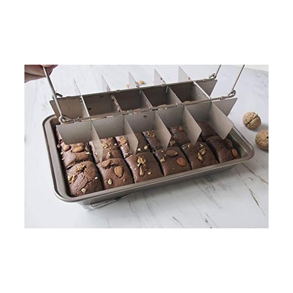 Brownie Pan with Dividers, NonStick Backing Pan, Brownie Pan, Lasagna