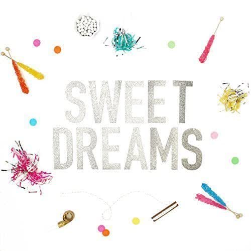 SWEET DREAMS Glitter Banner in Gold or Silver Handmade