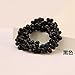 LOVEF 3 Pcs Fashion Women Pearls Beads Hair Band Rope Scrunchie Ponytail Holder