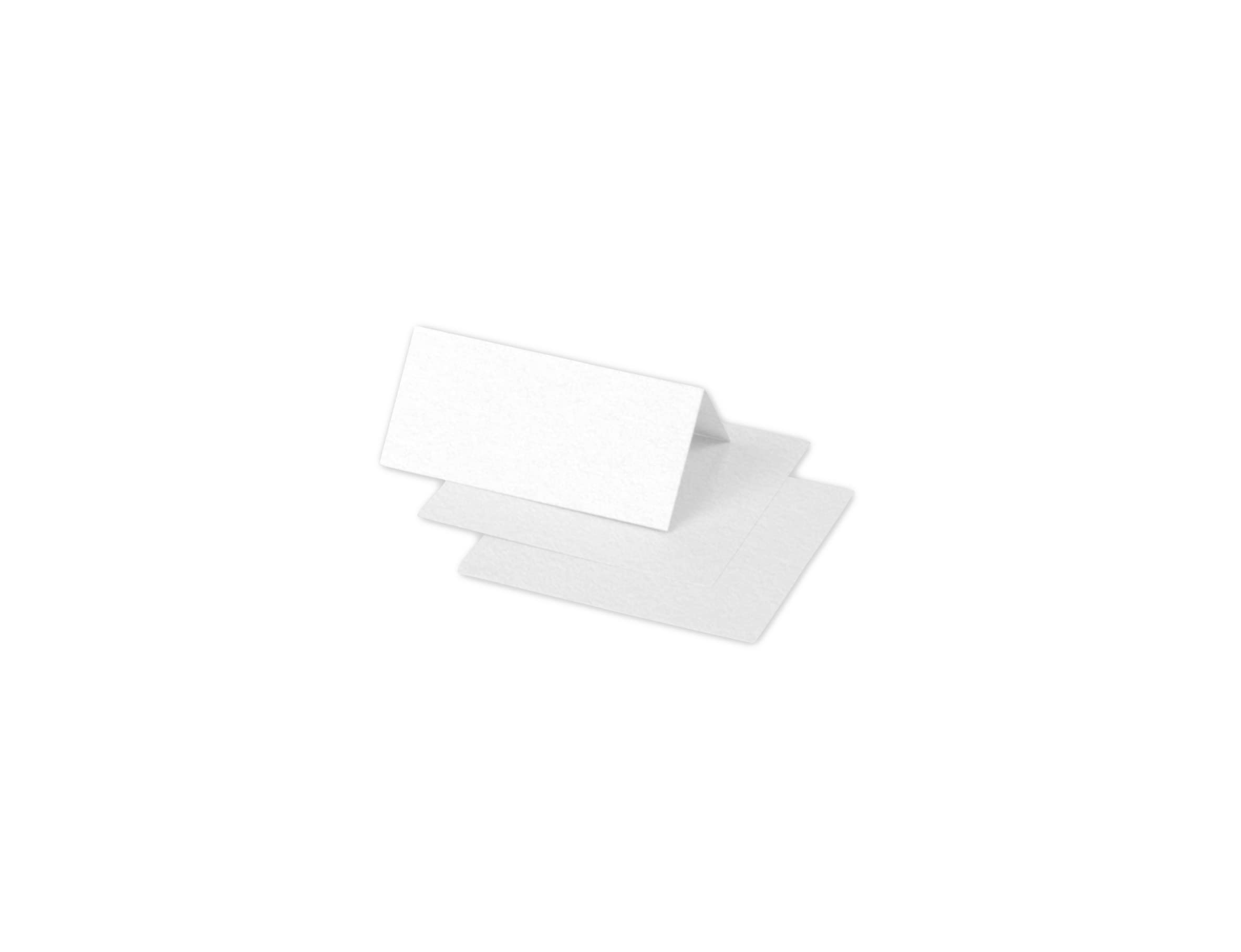 Clairefontaine 75085C Iridescent White Paper Pack of 25 Place Cards 8,5x8cm 210gsm Invitation Events Correspondence Pollen Range Smooth Premium Paper