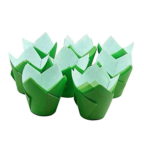 Green Tulip Cupcake LinersTulip Cupcake Liners Baking Cups