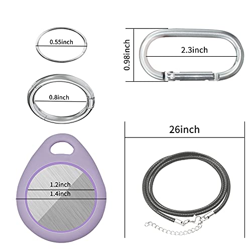 Case for Apple Airtag, for Airtag Keychains, Airtag Holders, Air Tag Holder Accessories Not Easy to Fall Off.（Purple）