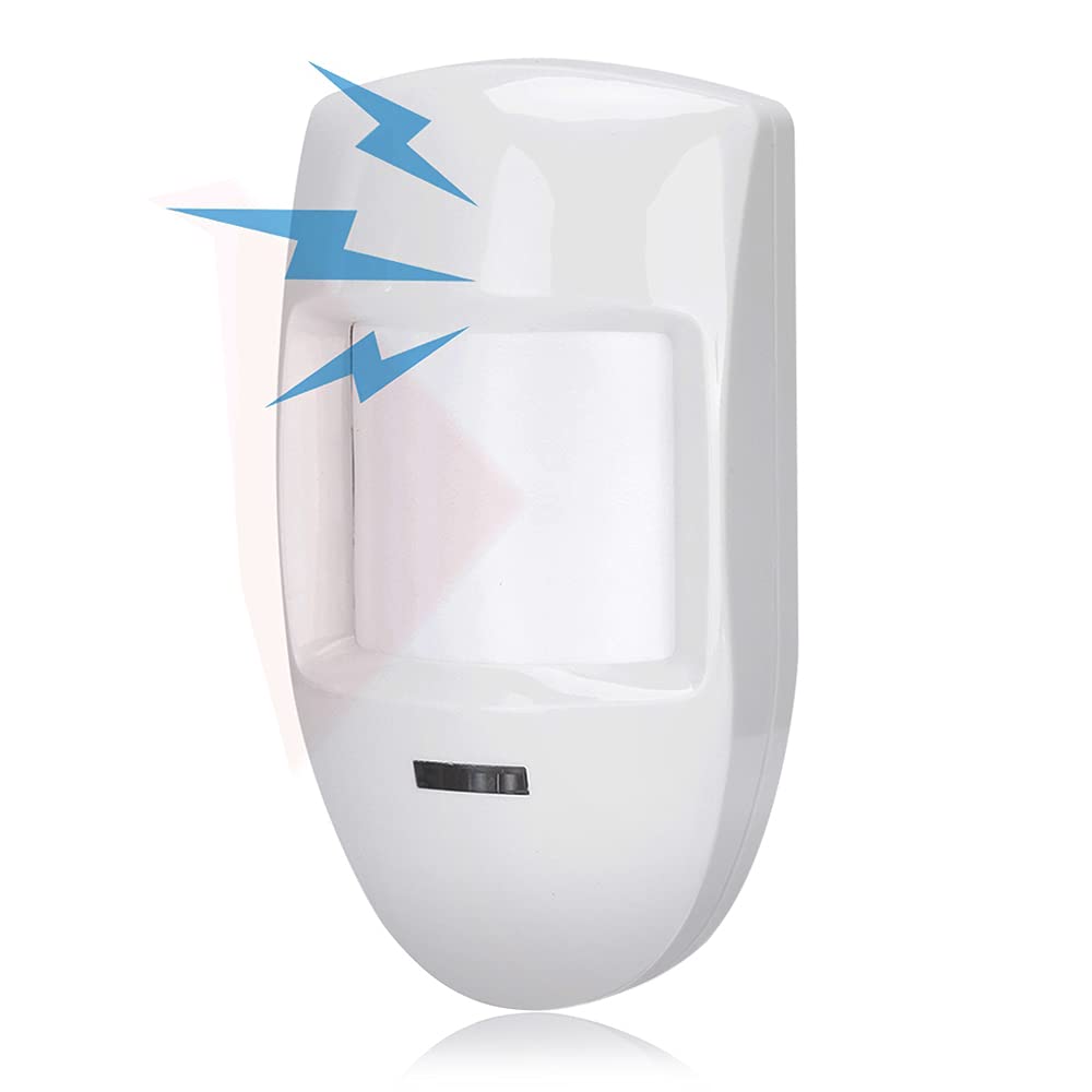 VBESTLIFE 12V Wired Dual PIR Motion Detector,Infrared Sensor Alarm,Home Security System Alarm for Stores/Homes/Office Buildings/Factories.