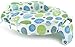 My Brest Friend Original Nursing Posture Pillow, Green & Blue Leaf