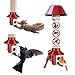 Roamwild PestOff Red Squirrel Proof Cardinal Bird Feeder Mixed Seed Sunflower Heart Version - RED - 3LBS Seed Capacity – 20.5”x7.5”x7.5” (w/Hanger)