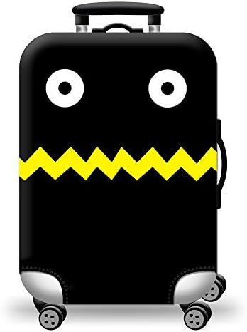 Quner Black Stripe Elastic Luggage Cover Luggage Suitcase Cover Printing Super Lightweight Luggage Protector