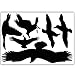 WANDKINGS Bird and Window Protection, 12 Stickers, Protection Against Bird collisions, Black