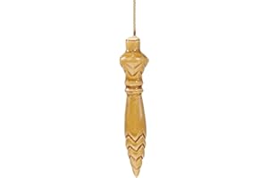 DG-PENDULES Thot en Céramique Blanc Pendule de Référence Gravé Hauteur 9 cm