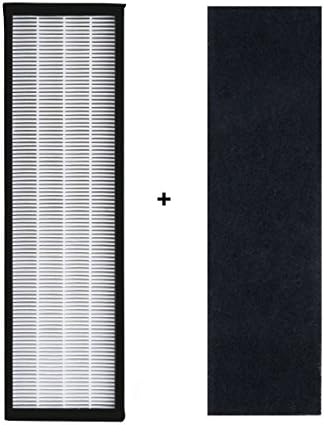 BBT BAMBOOST Filter B Replacement Fit for Germguardian Air Purifier FLT4825 Filter-b Models AC4825 AC4300 AC4800 AC4900,AP2200CA,BXAP148(1pcs HEPA True Filters and 2 Pieces Carbon Filters)