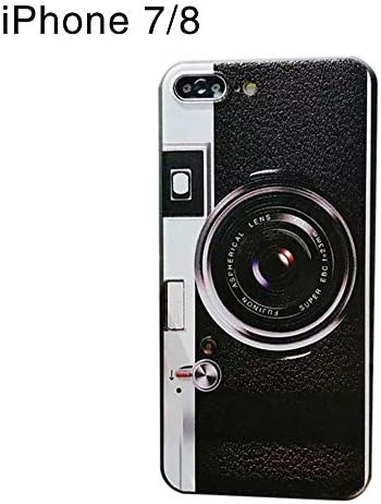 Sundlight Retro Camera Shell Case with Airbag Stand for iPhone X,iPhone 8/7,iPhone 8 plus/7plus,iPhone 6s/6,iPhone 6s Plus/6 Plus