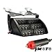 DT MOTO™ Blue Red 18x LED Police Personal Emergency Vehicle Warning Windshield Dash Light - 1 unit