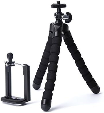 Flexible tripod for iPhone and digital camera, Perfect mini tripod for travel, Tripod flexible 360º, (INCLUDES piece-for mobile)