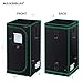 MAXSISUN 3×3 Grow Tent 600D Mylar Hydroponic Indoor Plants Growing Tent with Observation Window and Floor Tray 36x36x72 Grow Cabinet for 4 Plantsthumb 1