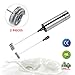 Jepudaus,Milk Frother,Coffee Whisker,Handheld Battery Operated Electric Mini Mixer,Blender,Wand , Stainless Steel,9.3 x 1.3 x 1.3 Inches,Silvery, Pack 1 Piece.