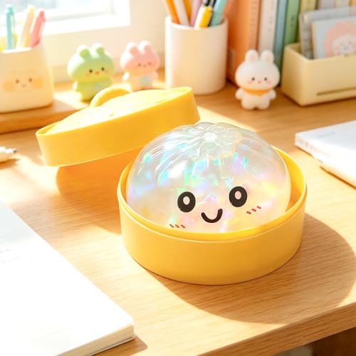 2026 New Glitter Dumpling Squishy Box, Stress Relief, Soft Squeeze Decompression Dough, Glitter Dumpling Squishy for Stress Relief